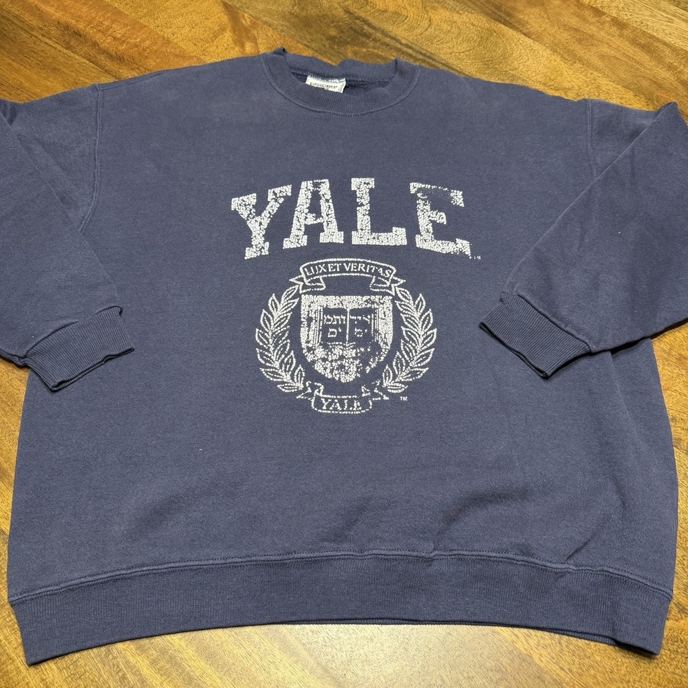 Vintage 90s LEE Heavyweight Yale University Crewneck Sweatshirt XL